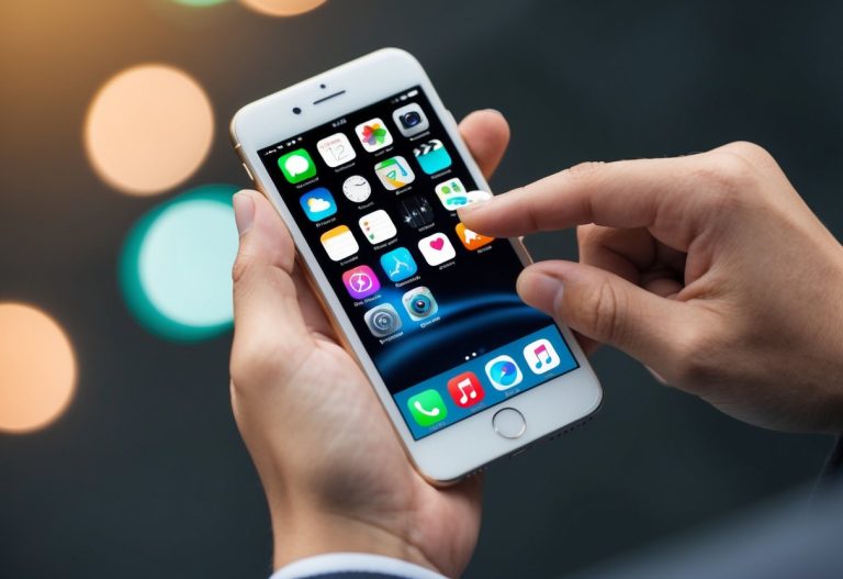 Um smartphone sendo limpo de aplicativos e arquivos desnecessários para acelerá-lo